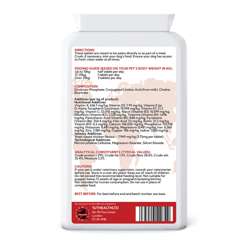 Multi-Vitamin for Dogs | Chicken Flavour | 120 Tablets